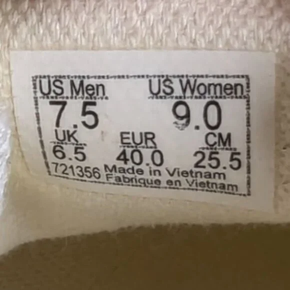 Vans Womens Slip-On Shoes Gray & Pink Canvas Size 9 Waffle Sole Casual Sneaker - Picture 8 of 8